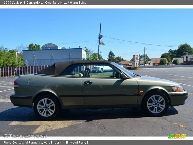 Gold Sand Mica / Warm Beige 1999 Saab 9-3 Convertible