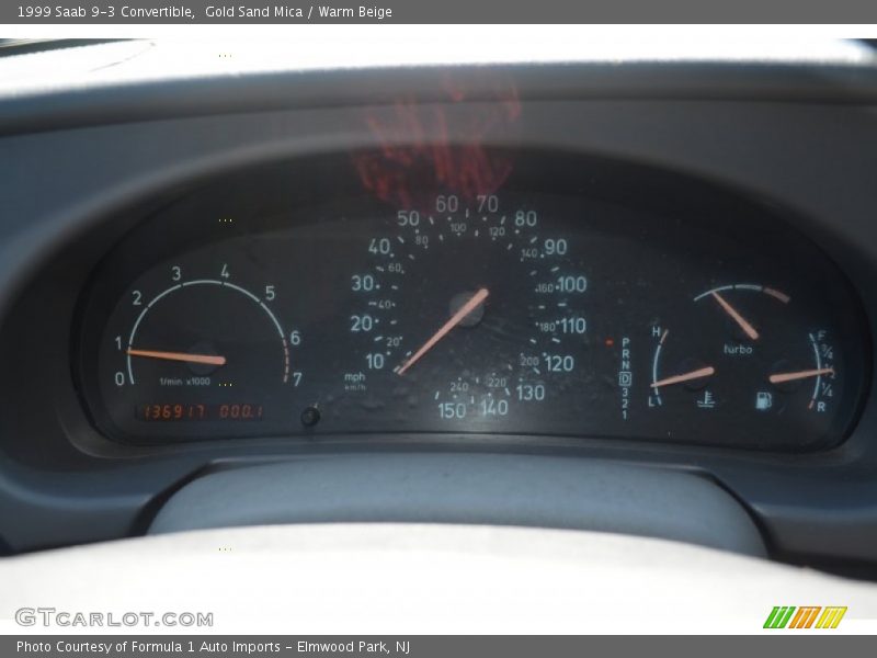 Gold Sand Mica / Warm Beige 1999 Saab 9-3 Convertible