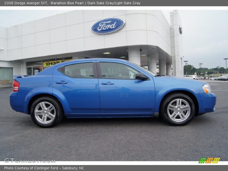 Marathon Blue Pearl / Dark Slate Gray/Light Slate Gray 2008 Dodge Avenger SXT