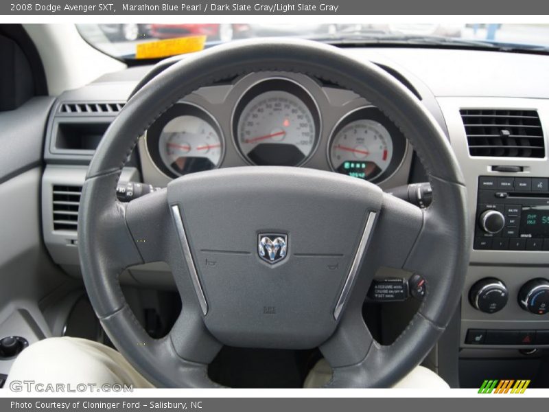 Marathon Blue Pearl / Dark Slate Gray/Light Slate Gray 2008 Dodge Avenger SXT