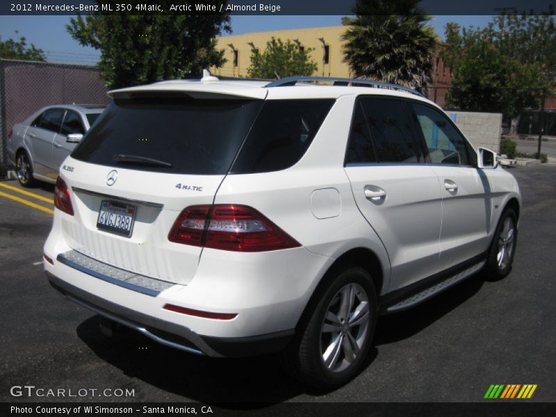 Arctic White / Almond Beige 2012 Mercedes-Benz ML 350 4Matic