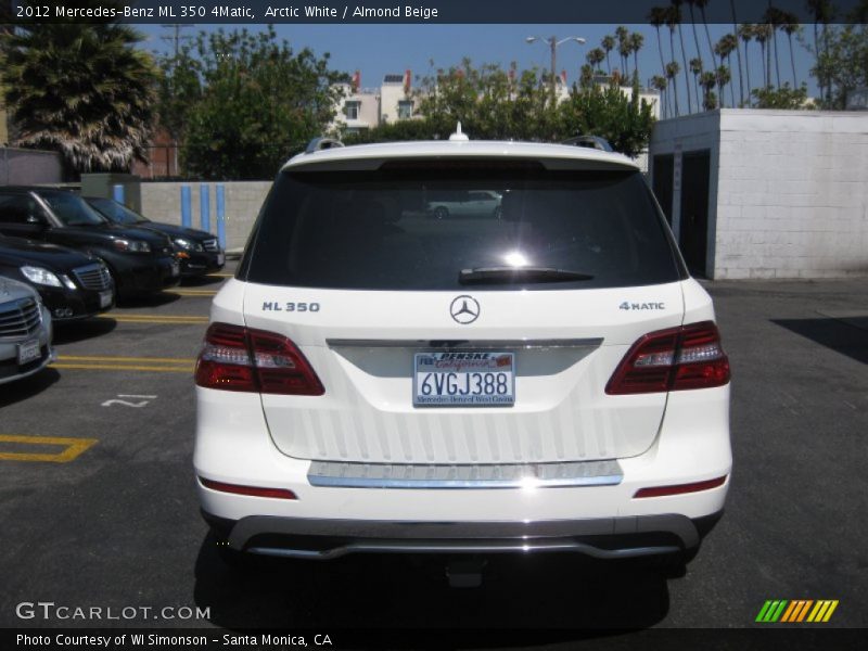 Arctic White / Almond Beige 2012 Mercedes-Benz ML 350 4Matic