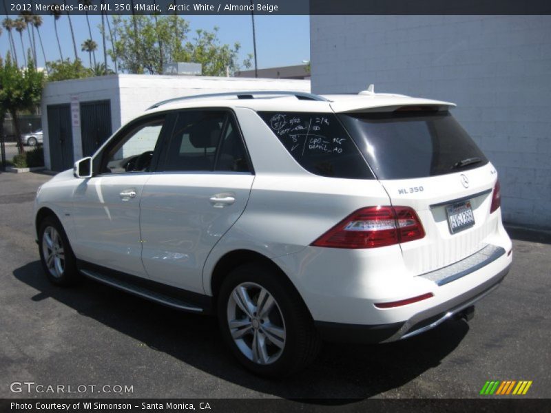 Arctic White / Almond Beige 2012 Mercedes-Benz ML 350 4Matic