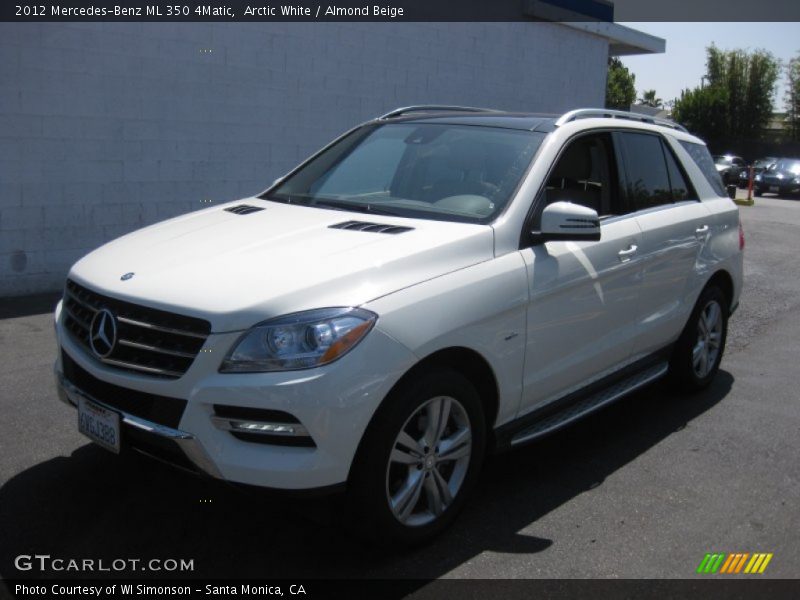 Arctic White / Almond Beige 2012 Mercedes-Benz ML 350 4Matic