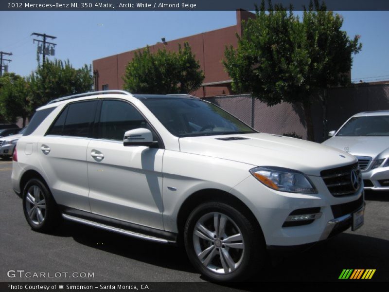 Arctic White / Almond Beige 2012 Mercedes-Benz ML 350 4Matic