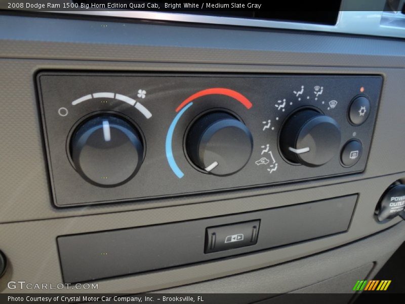 Bright White / Medium Slate Gray 2008 Dodge Ram 1500 Big Horn Edition Quad Cab