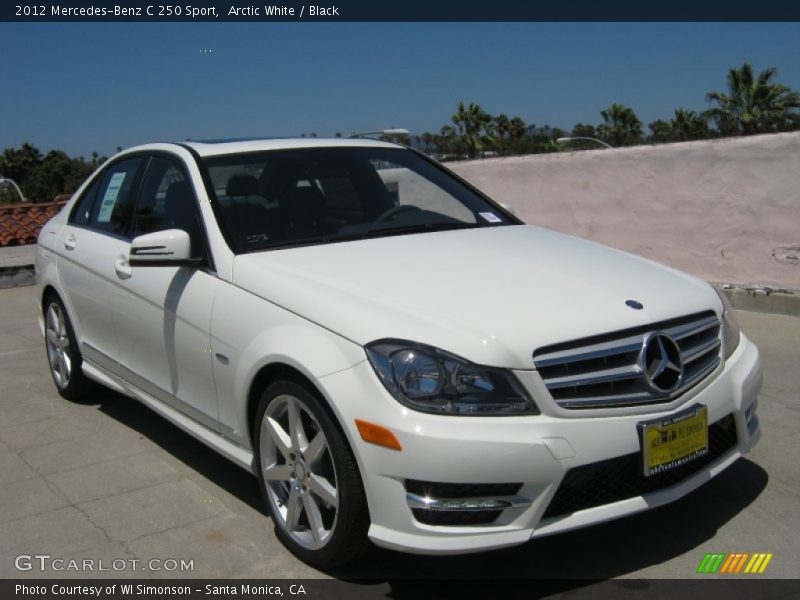Front 3/4 View of 2012 C 250 Sport