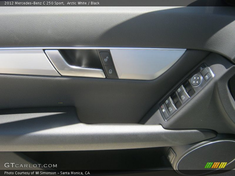Arctic White / Black 2012 Mercedes-Benz C 250 Sport