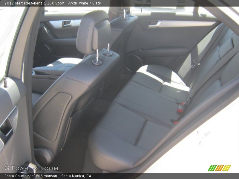 Arctic White / Black 2012 Mercedes-Benz C 250 Sport