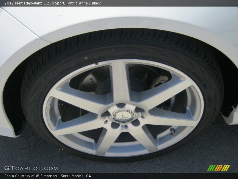 Arctic White / Black 2012 Mercedes-Benz C 250 Sport
