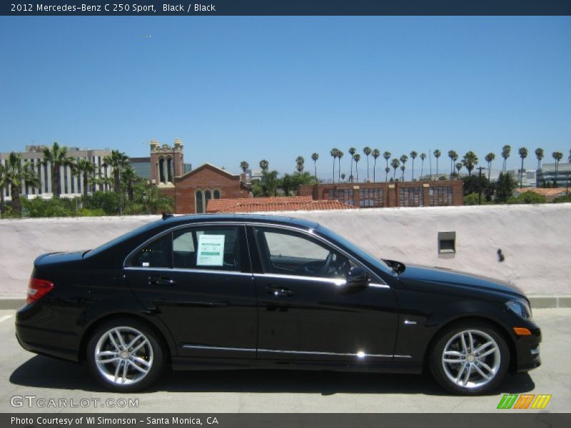 Black / Black 2012 Mercedes-Benz C 250 Sport
