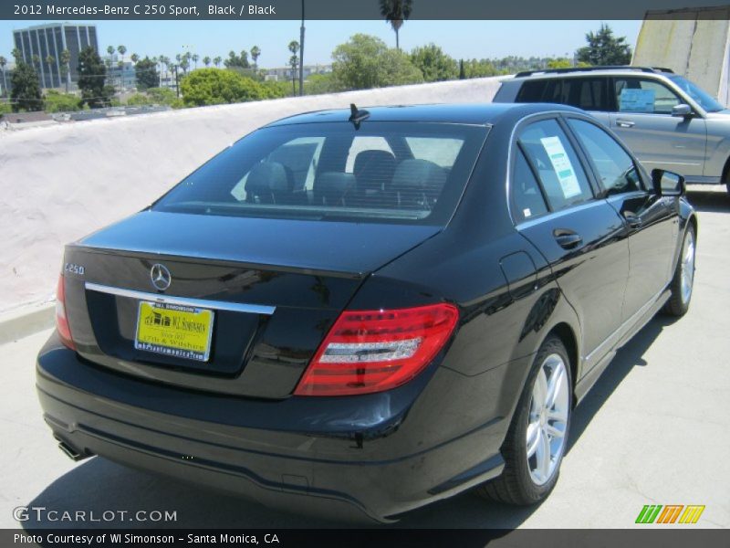 Black / Black 2012 Mercedes-Benz C 250 Sport