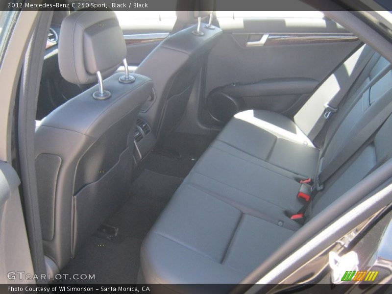 Black / Black 2012 Mercedes-Benz C 250 Sport