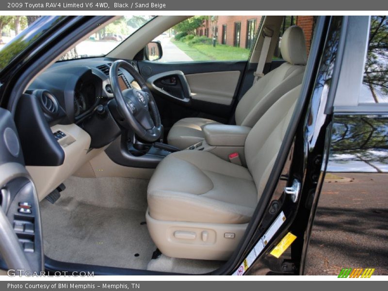 Black / Sand Beige 2009 Toyota RAV4 Limited V6 4WD