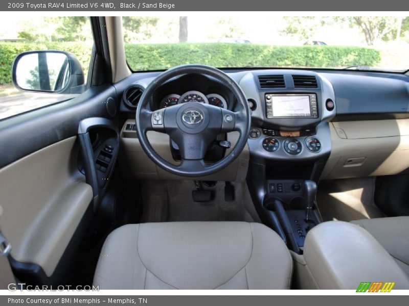 Black / Sand Beige 2009 Toyota RAV4 Limited V6 4WD