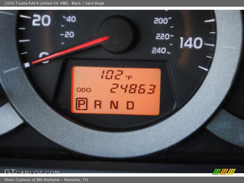 Black / Sand Beige 2009 Toyota RAV4 Limited V6 4WD