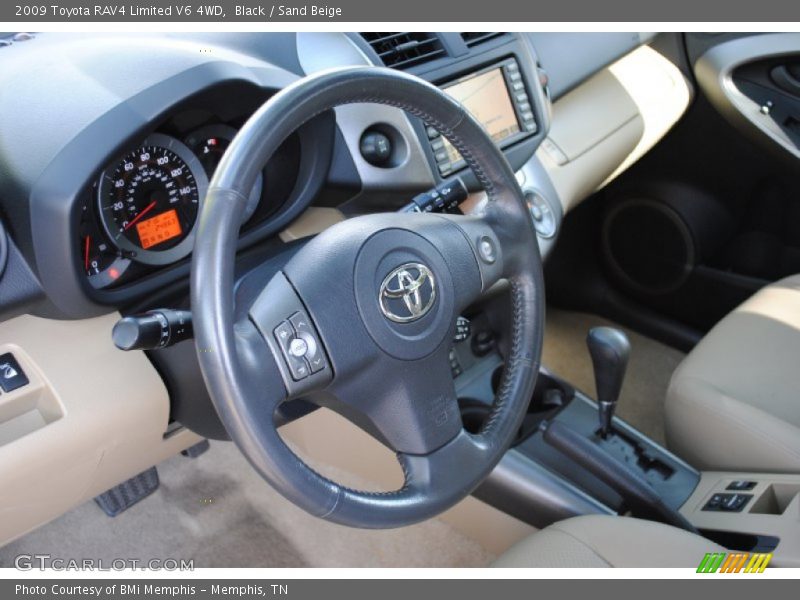 Black / Sand Beige 2009 Toyota RAV4 Limited V6 4WD