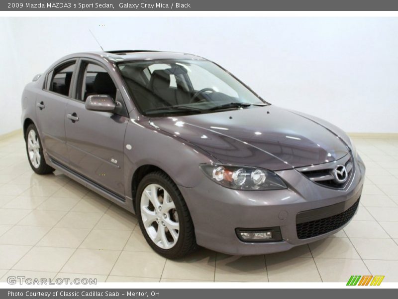 Galaxy Gray Mica / Black 2009 Mazda MAZDA3 s Sport Sedan