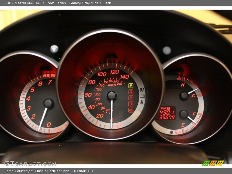  2009 MAZDA3 s Sport Sedan s Sport Sedan Gauges