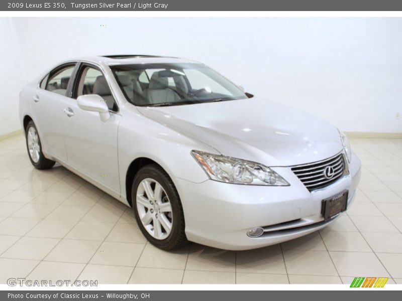 Tungsten Silver Pearl / Light Gray 2009 Lexus ES 350