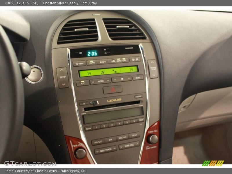 Tungsten Silver Pearl / Light Gray 2009 Lexus ES 350