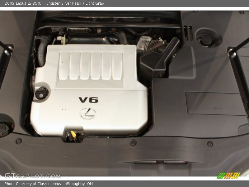 Tungsten Silver Pearl / Light Gray 2009 Lexus ES 350