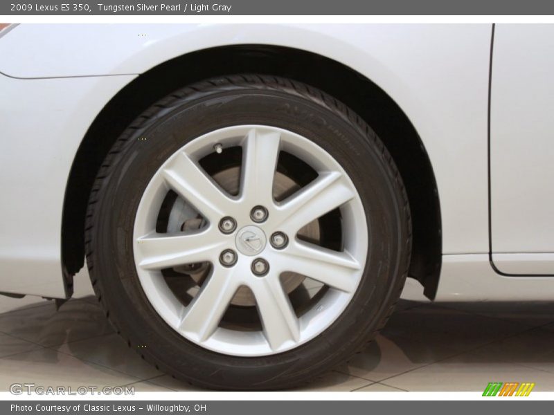Tungsten Silver Pearl / Light Gray 2009 Lexus ES 350