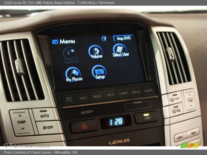 Controls of 2009 RX 350 AWD Pebble Beach Edition