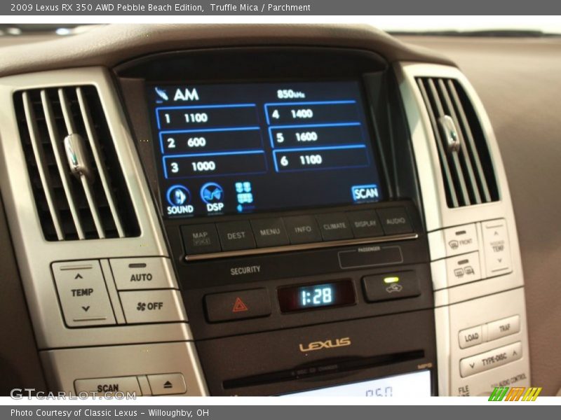 Audio System of 2009 RX 350 AWD Pebble Beach Edition