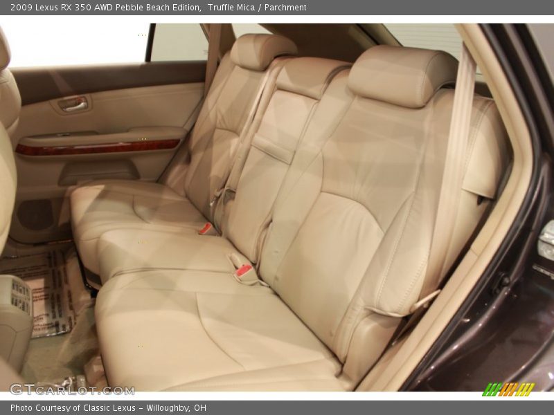 Rear Seat of 2009 RX 350 AWD Pebble Beach Edition