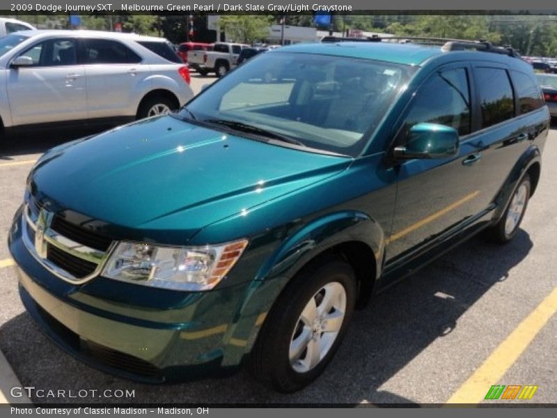 Melbourne Green Pearl / Dark Slate Gray/Light Graystone 2009 Dodge Journey SXT