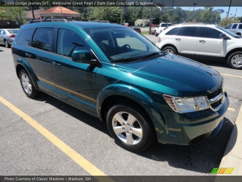 Melbourne Green Pearl / Dark Slate Gray/Light Graystone 2009 Dodge Journey SXT