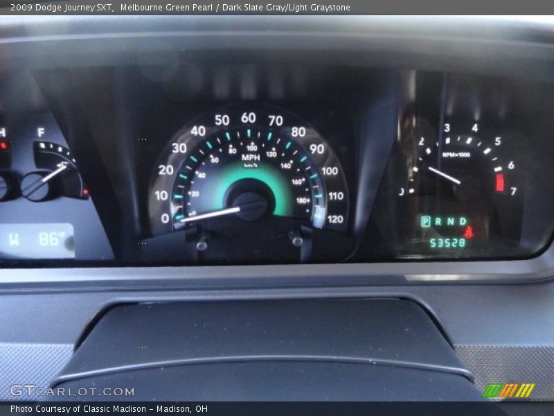 Melbourne Green Pearl / Dark Slate Gray/Light Graystone 2009 Dodge Journey SXT
