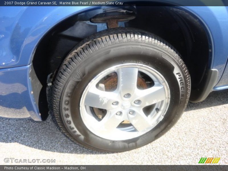 Marine Blue Pearl / Medium Slate Gray 2007 Dodge Grand Caravan SE