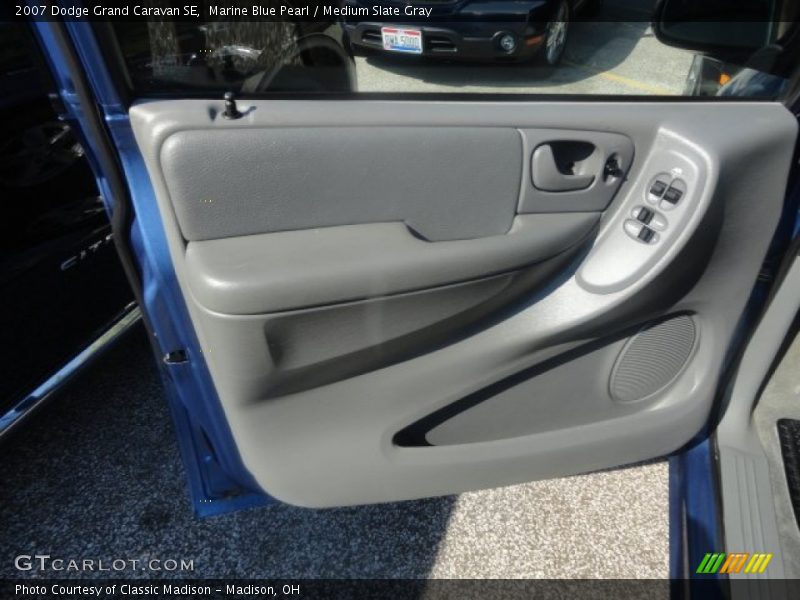 Marine Blue Pearl / Medium Slate Gray 2007 Dodge Grand Caravan SE