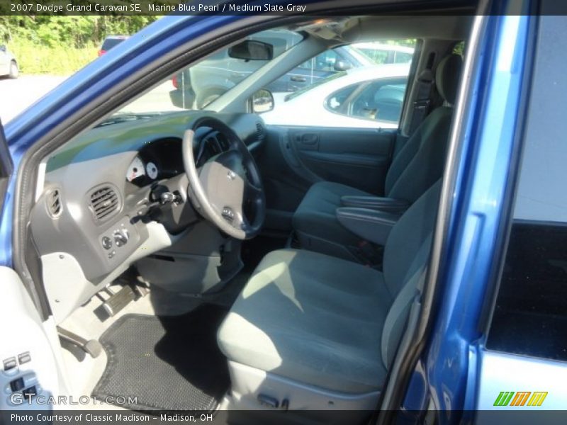 Marine Blue Pearl / Medium Slate Gray 2007 Dodge Grand Caravan SE