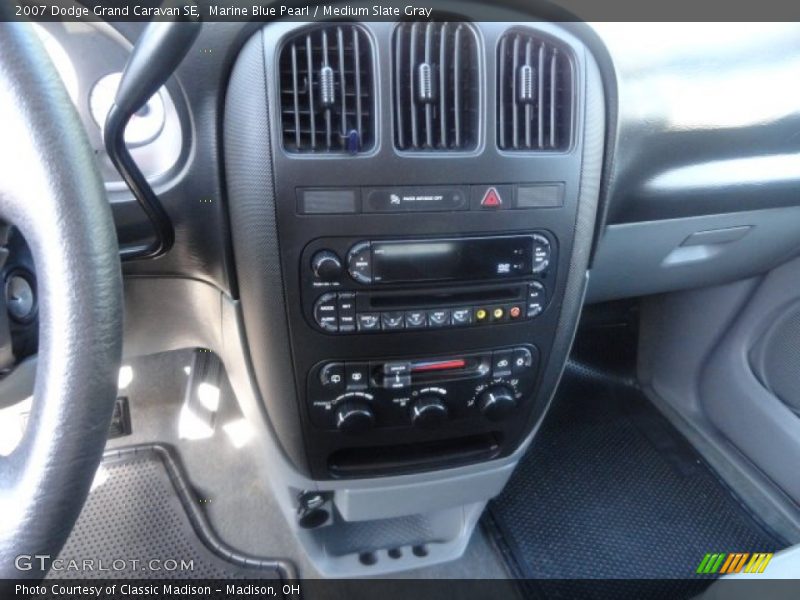 Marine Blue Pearl / Medium Slate Gray 2007 Dodge Grand Caravan SE