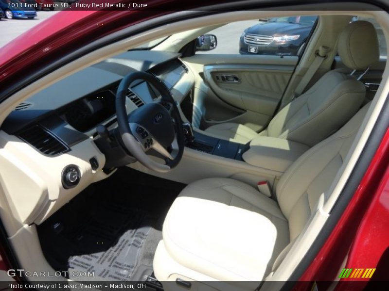 Ruby Red Metallic / Dune 2013 Ford Taurus SEL