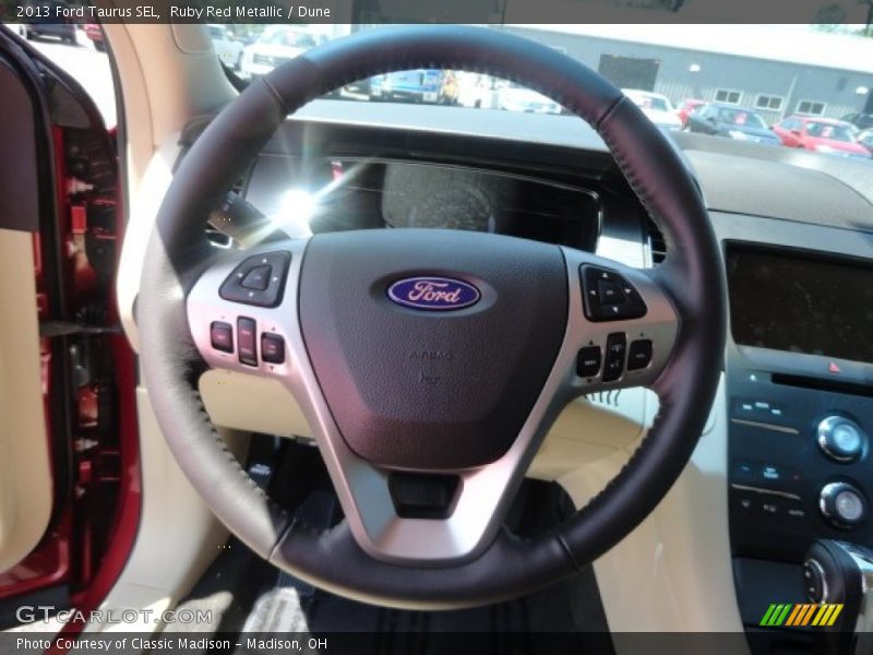 Ruby Red Metallic / Dune 2013 Ford Taurus SEL