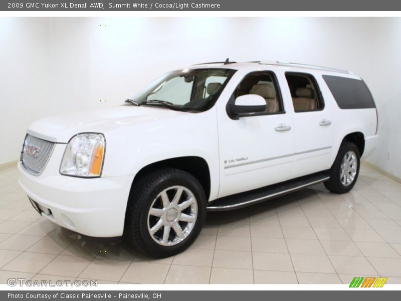 Summit White / Cocoa/Light Cashmere 2009 GMC Yukon XL Denali AWD