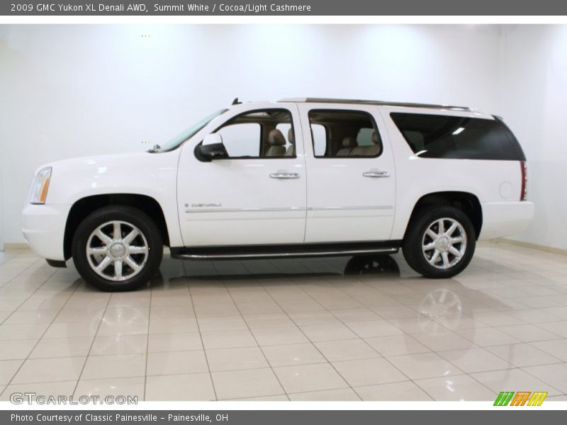 Summit White / Cocoa/Light Cashmere 2009 GMC Yukon XL Denali AWD