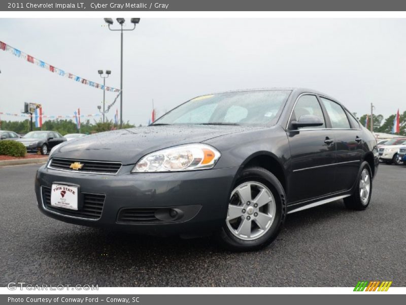 Cyber Gray Metallic / Gray 2011 Chevrolet Impala LT