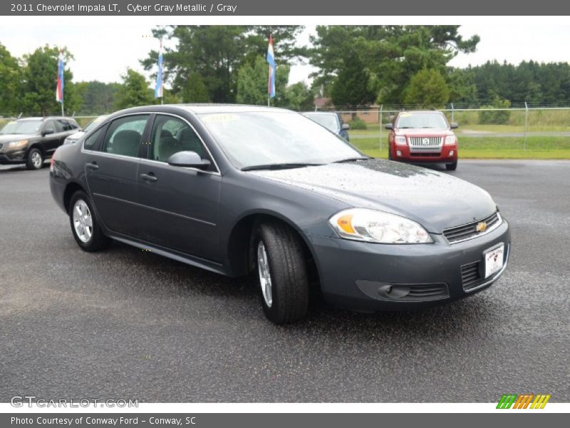 Cyber Gray Metallic / Gray 2011 Chevrolet Impala LT