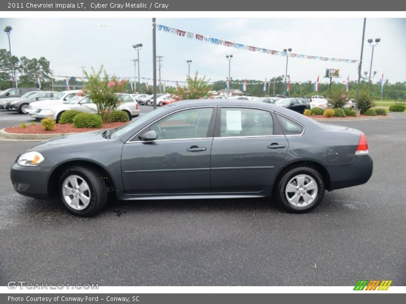 Cyber Gray Metallic / Gray 2011 Chevrolet Impala LT