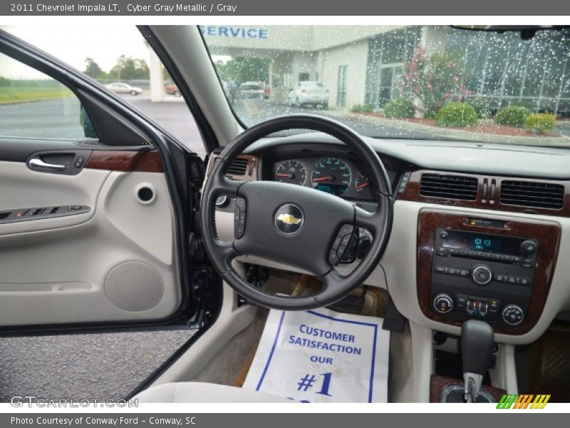 Cyber Gray Metallic / Gray 2011 Chevrolet Impala LT