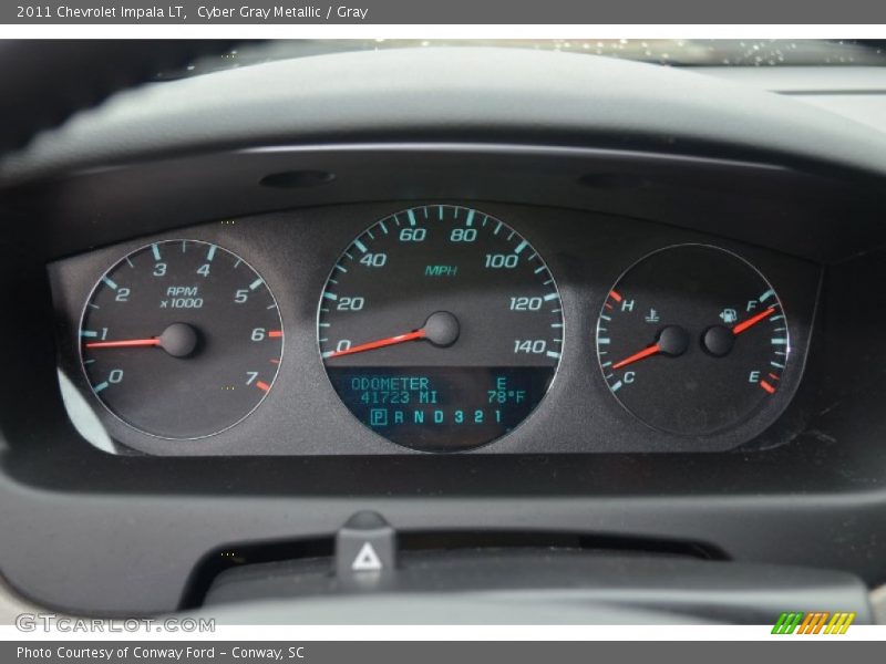 Cyber Gray Metallic / Gray 2011 Chevrolet Impala LT