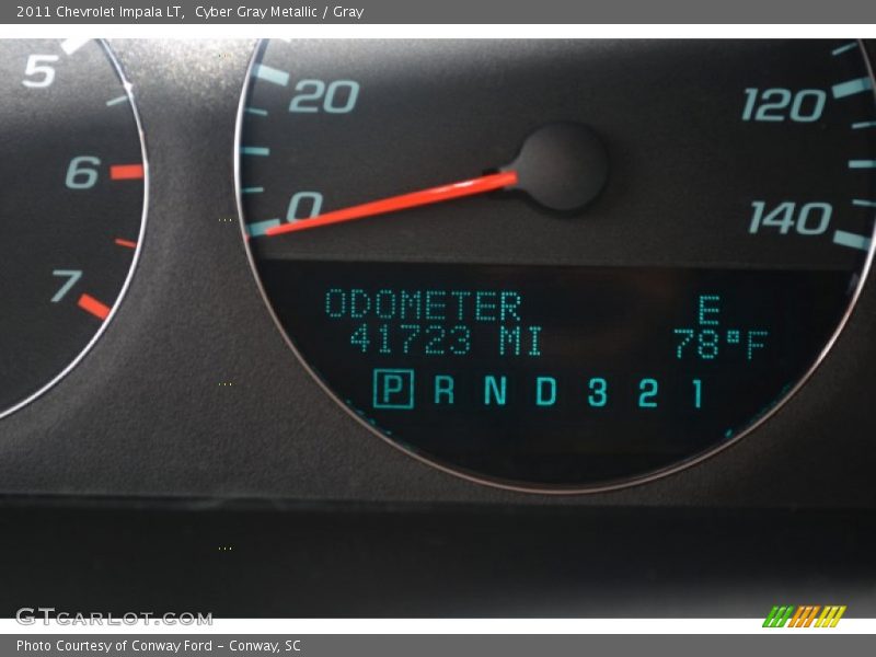 Cyber Gray Metallic / Gray 2011 Chevrolet Impala LT