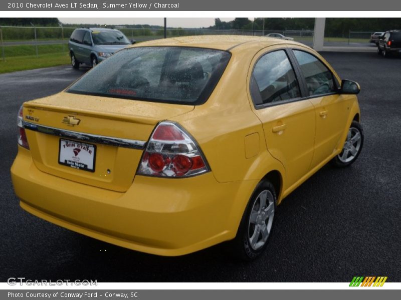 Summer Yellow / Charcoal 2010 Chevrolet Aveo LT Sedan