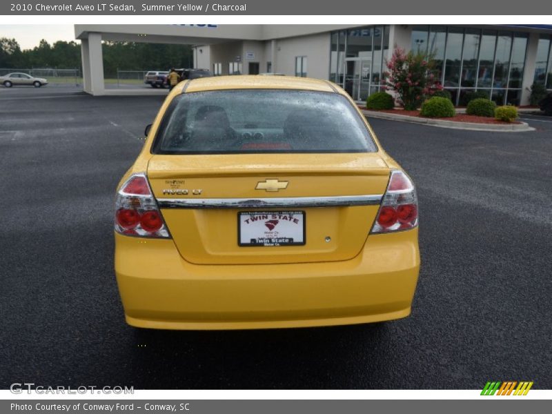 Summer Yellow / Charcoal 2010 Chevrolet Aveo LT Sedan