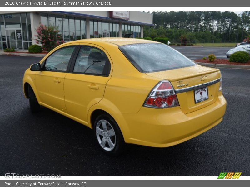Summer Yellow / Charcoal 2010 Chevrolet Aveo LT Sedan